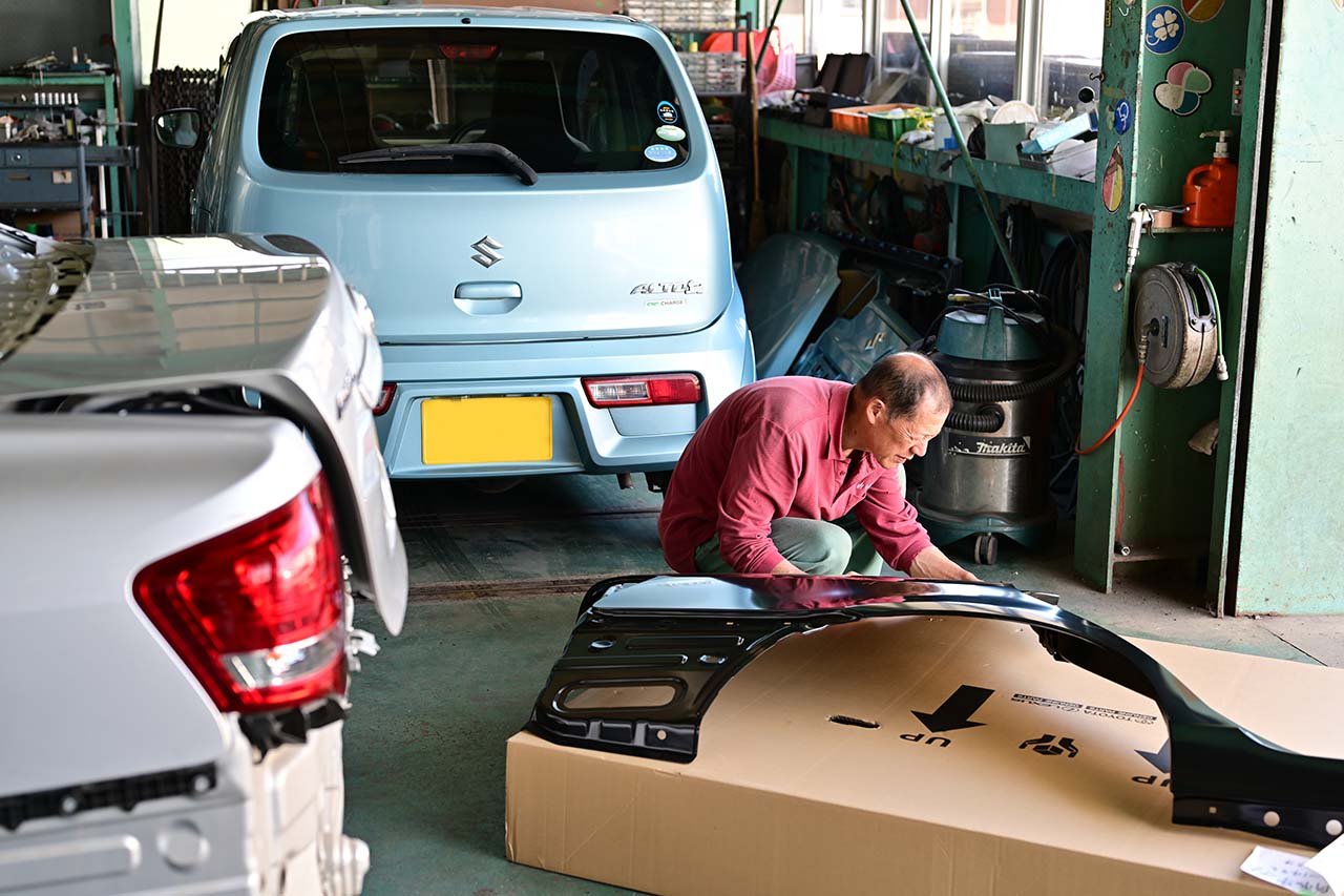 交換用パーツのチェック